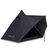 Tenda Piramidale Guerriero Nero: Tenda da Campeggio Esterna Doppio Strato Impermeabile per Più Persone