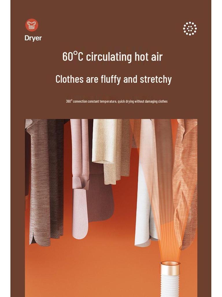 Multifunctional Warm Air Dryer for Shoes, Clothes, and Mite Removal