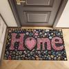 Valentine's Day Doormat Welcome Entrance Door Mat Outdoor Front Room Rugs Foot Mat Hallway Carpet Floor Bath Mats Washable