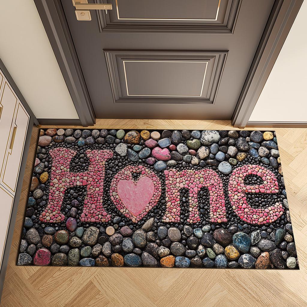 Valentine's Day Doormat Welcome Entrance Door Mat Outdoor Front Room Rugs Foot Mat Hallway Carpet Floor Bath Mats Washable