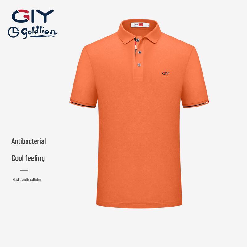 Goldlion Men s Fashion Casual Breathable Short Sleeve Polo Shirt TSF0076 XL