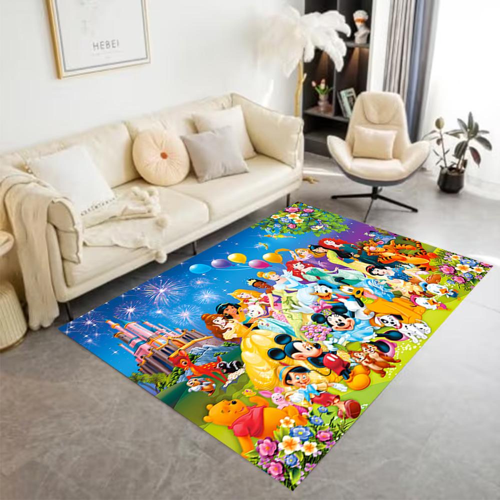 Disneyland Celebration Carpet Suitable for Outdoor Dining Room Study room Kitchen Antislip Carpet Anime Office Decor Wedding Party Gift