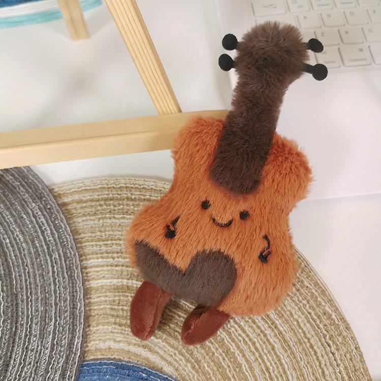 Kulturelles Plüsch-Geigen-Dekor-Spielzeug mit PP-Baumwolle für Musikliebhaber