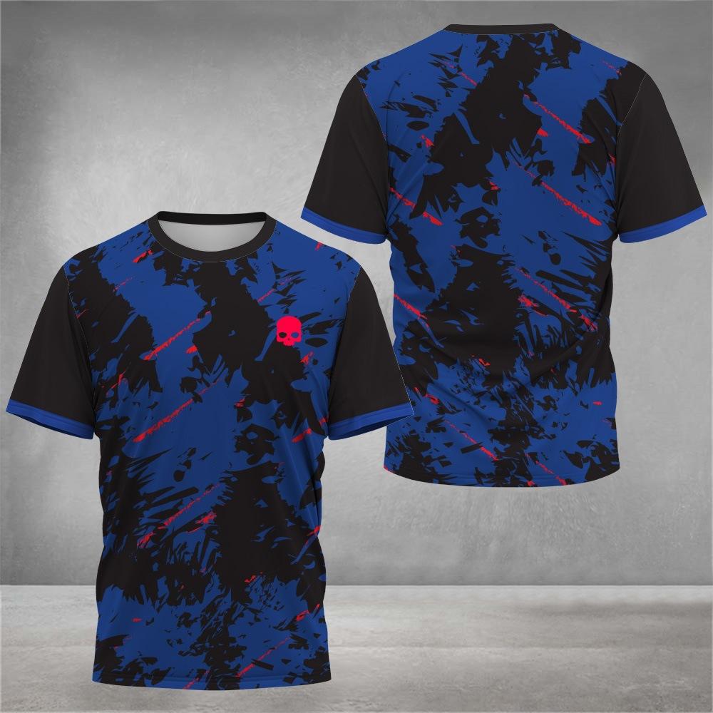 3D Digital Printing T-Shirt Teen Men's Short Sleeve Top Versatile Breathable