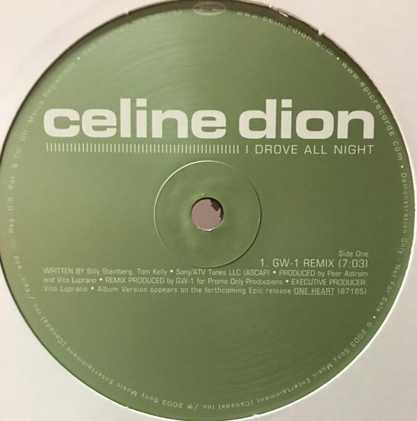 

12inch Record CELINE DION - I Drove All Night EAS59576 Epic 2003 US Dance & Electronica Used