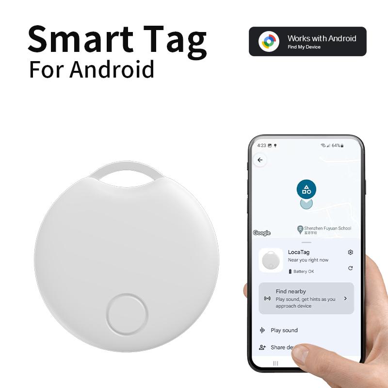 Smarter Bluetooth GPS-Tracker Funktioniert mit Android Google Find Hub Schlüsselfinder Haustier-Ortungsgerät Smart Tag für Xiaomi Samsung Vivo Handys