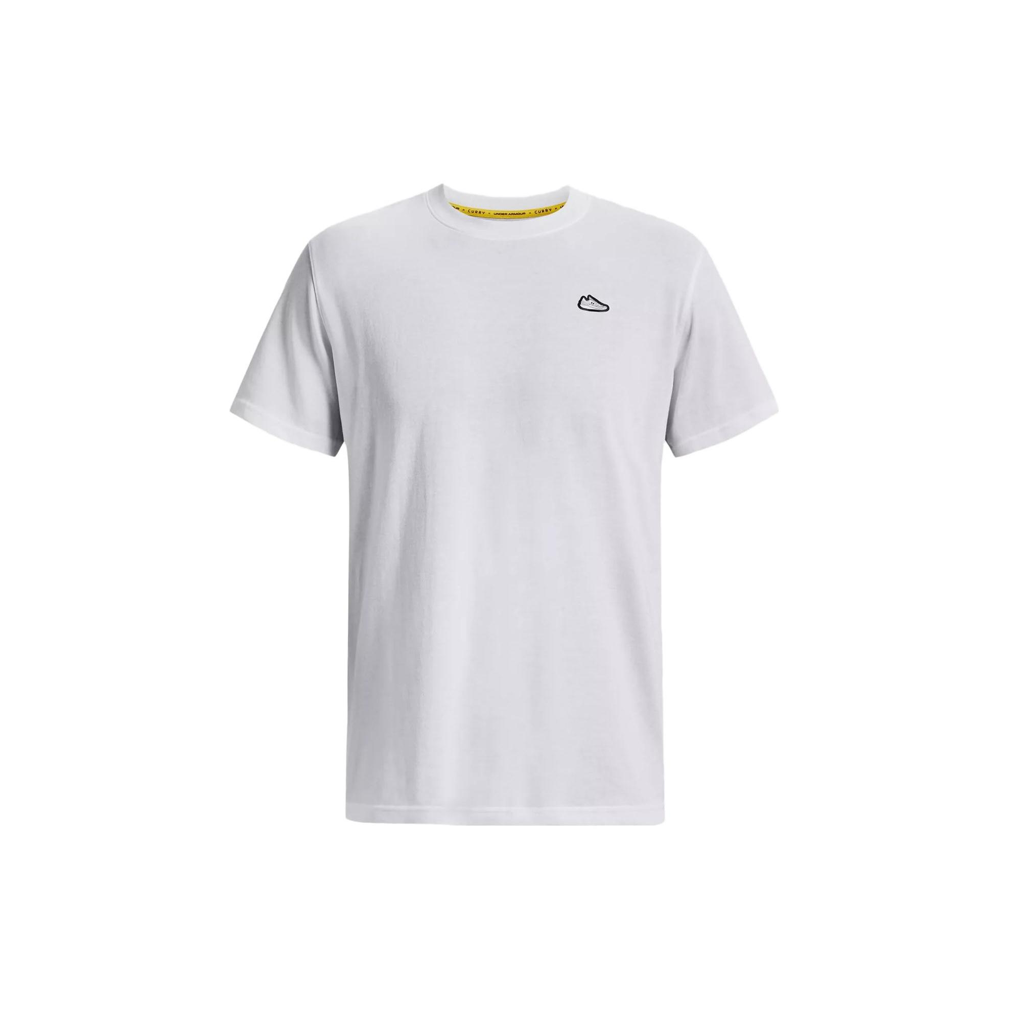 Under Armour Curry Cook Heavyweight T-shirt White Men s 1376809-100 L