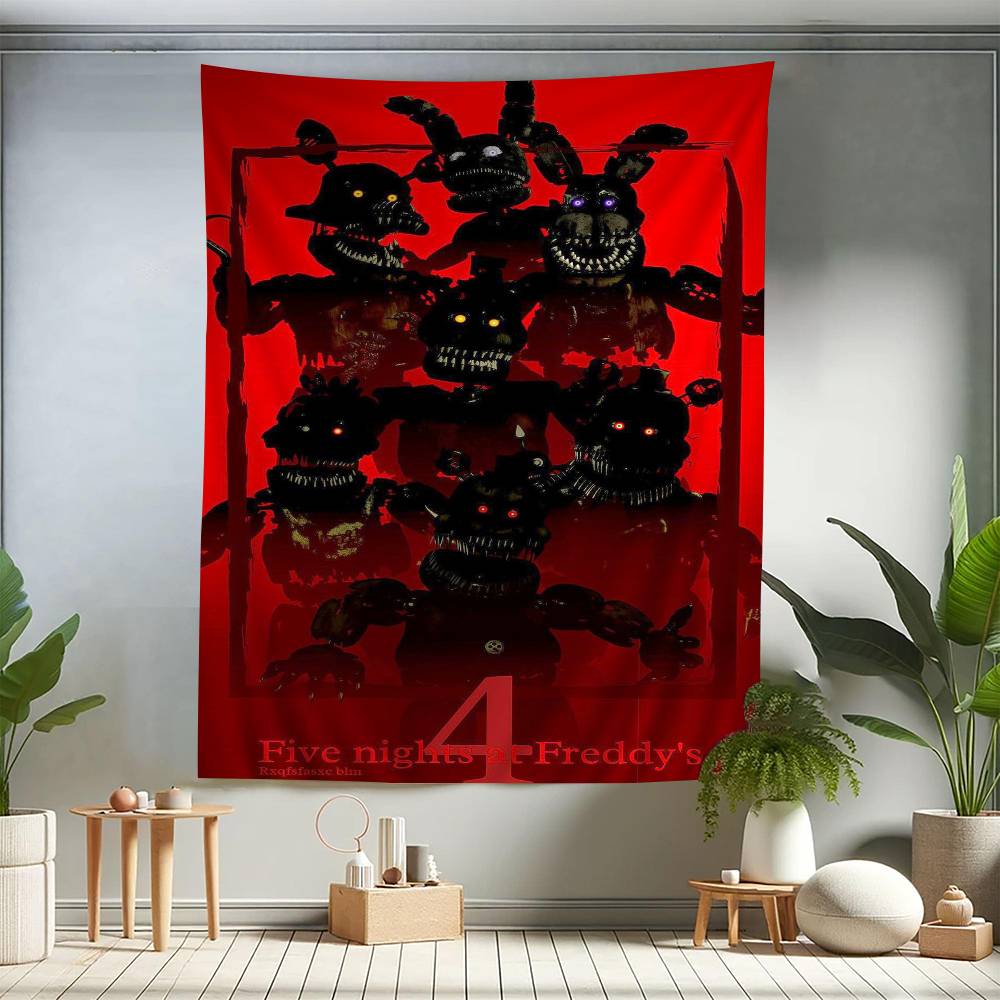 Fnaf FivenightsAtFreddys Wandteppich Hängend Tarot Hippie Wandteppiche Schlafsaal Wandbehang Laken