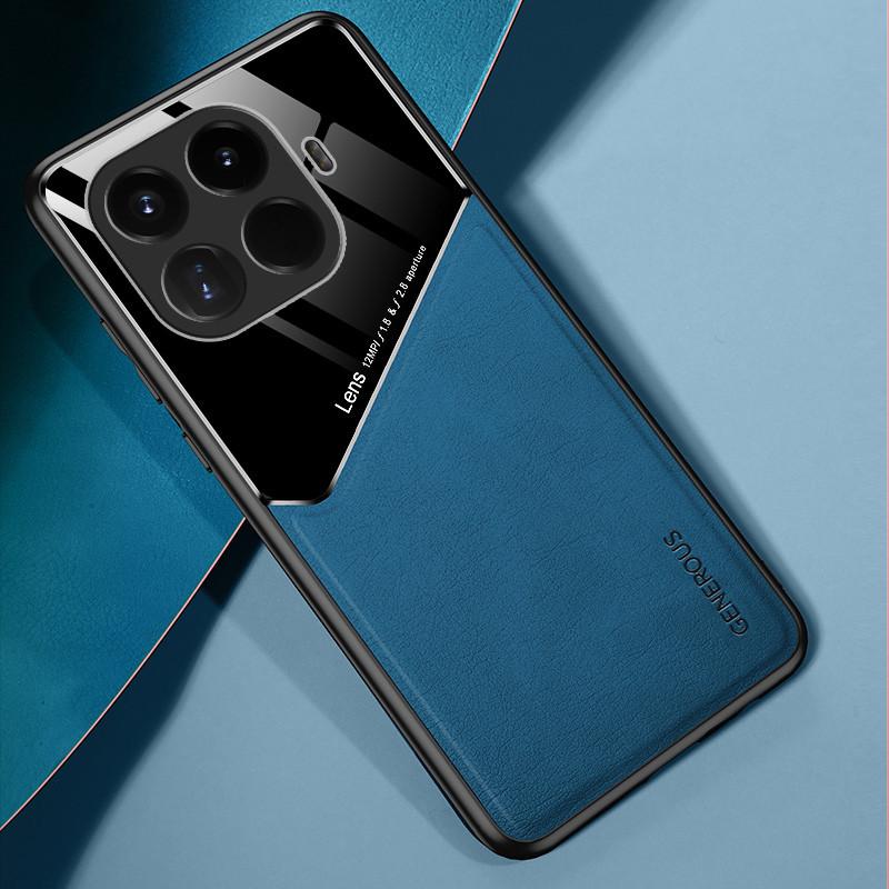 Leather Texture Phone Case For Xiaomi 17T 15T Pro Mi 17 Mi 15 5G Cover With Magnetic Suction Holder Coque Fundas Capa