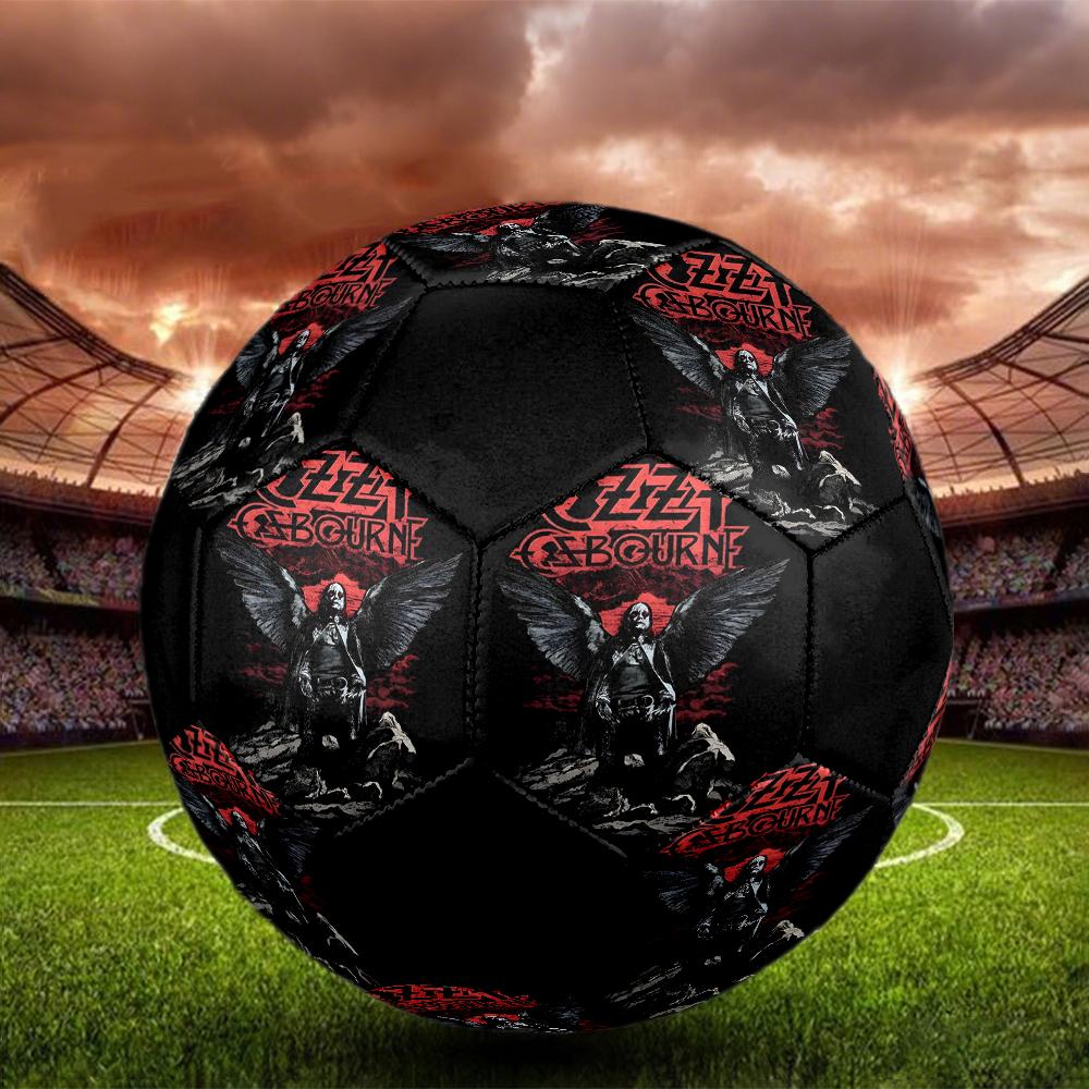 Ozzy Osbourne Indoor Soccer Ball Colorful Machine Stitched PVC Size 5 Team Training Competition Ready Durable High-Bounce Cool Sports Gift