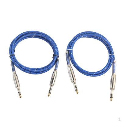 Pack of 6.35mm TRS Patch Cables Balanced Wires