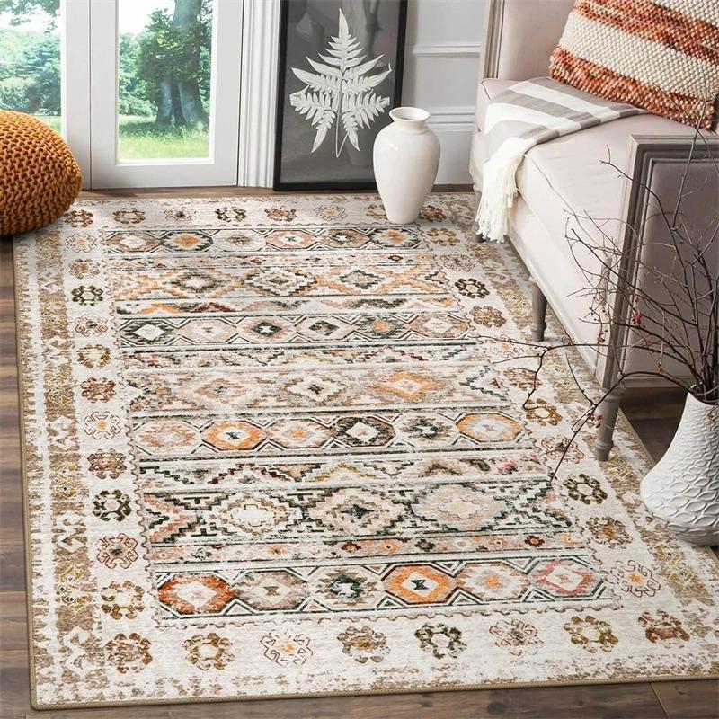 

Богемный ковер, моющийся, красочный придверный коврик с противоскользящим покрытием, ковер с низким ворсом для кухни, марокканский ковер-решетка для прихожей, ковер для пола в помещении для прачечной, ванной комнаты 160*230cm