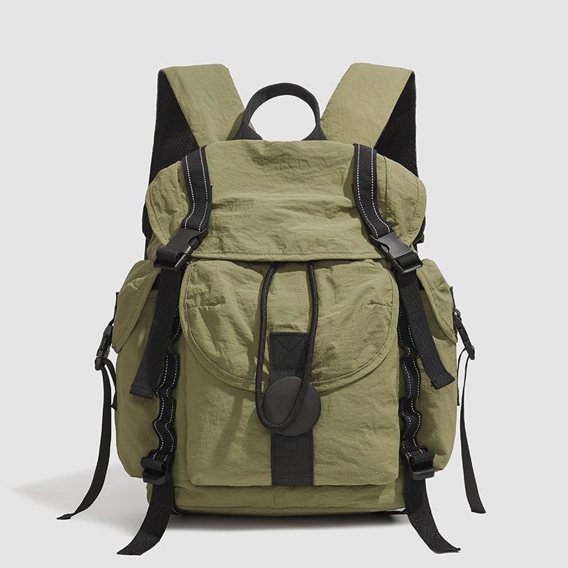 Backpack New Ins Simple Nylon Lightweight Backpack Travel Mountaineering Bag Student Computer Bag Male