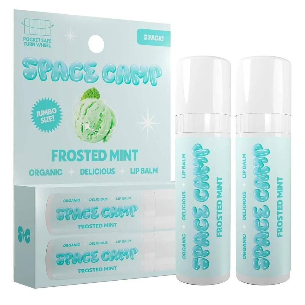 

Space Camp Lip Balm 2-Pack Frosted Mint Space Camp Wellness Jumbo Lip Balm - Frosted Mint Organic