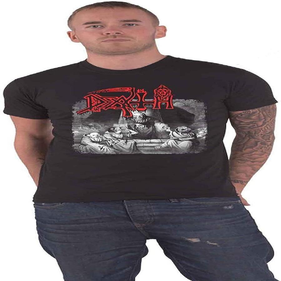 Death Scream Bloody Gore Grayscale (Black) T-Shirt - Ultrakult Clothing (Large) S