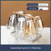Chaxun Anti-drop Tempered Glass Mug Set with Rack