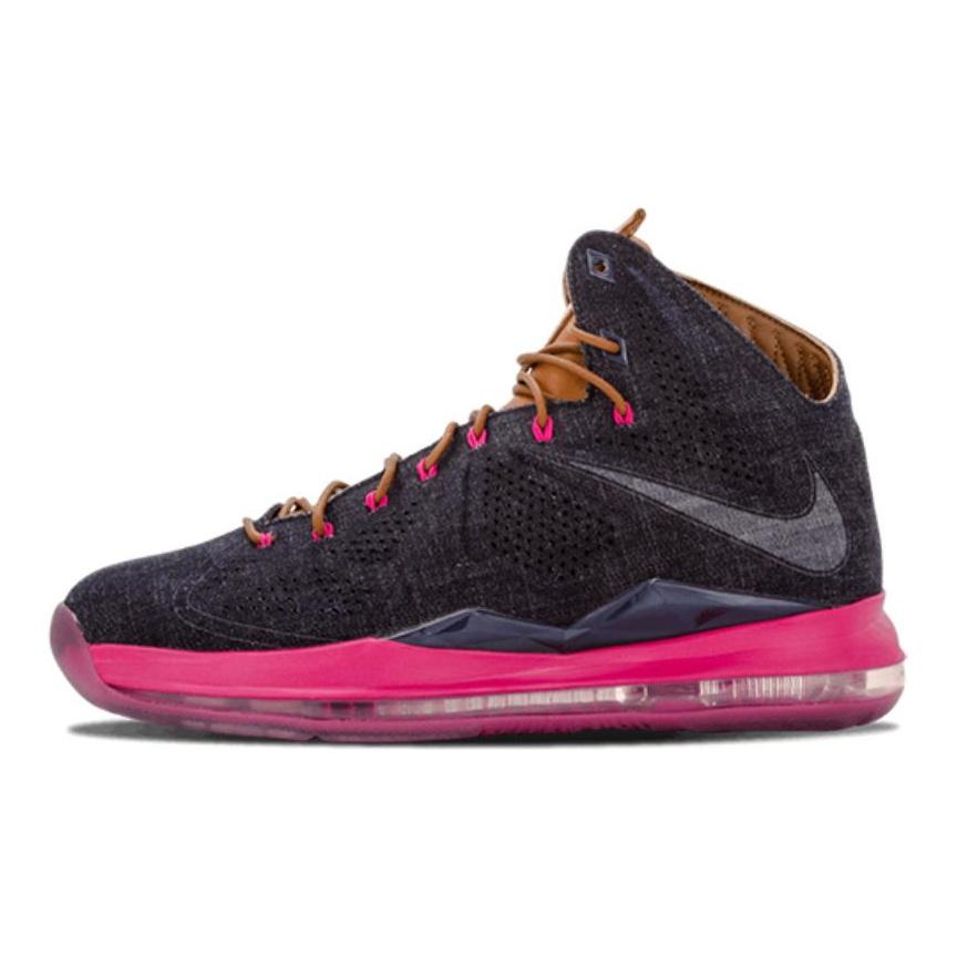 Nike LeBron X Ext Denim Sneakers 597806-400