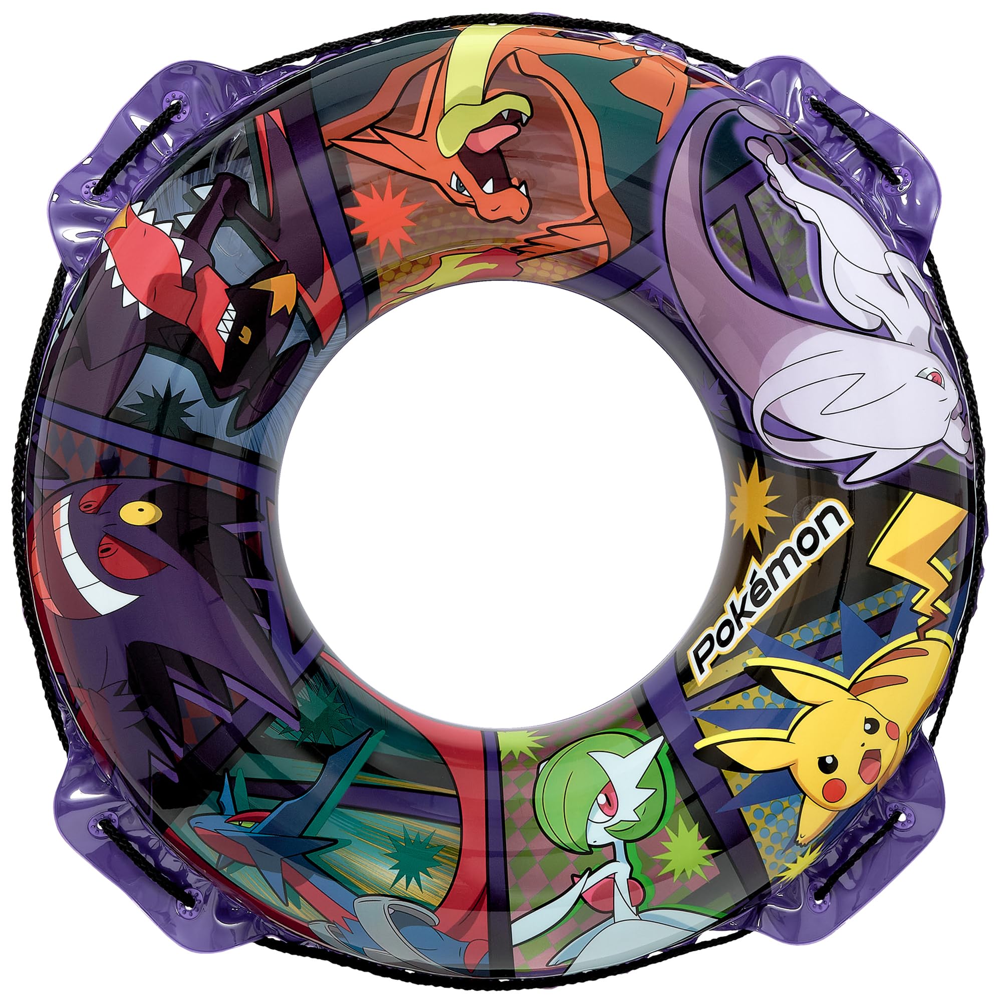 Igarashi Pokemon 80cm Inflatable Ring Blue Inflated inner circumference of the inflatable ring is approximately and quick float New valve adopted фиолетовый
