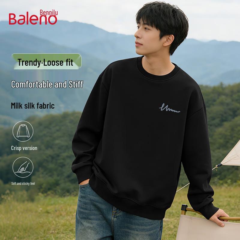 Baleno Men's Loose-Fit Crewneck Sweatshirt