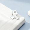 Heart-shaped Red Ribbon Logo AIDS Badge Brooch for Women Brooches Pin Badges Alloy Backpack Icons Girls Jewelry Gift
