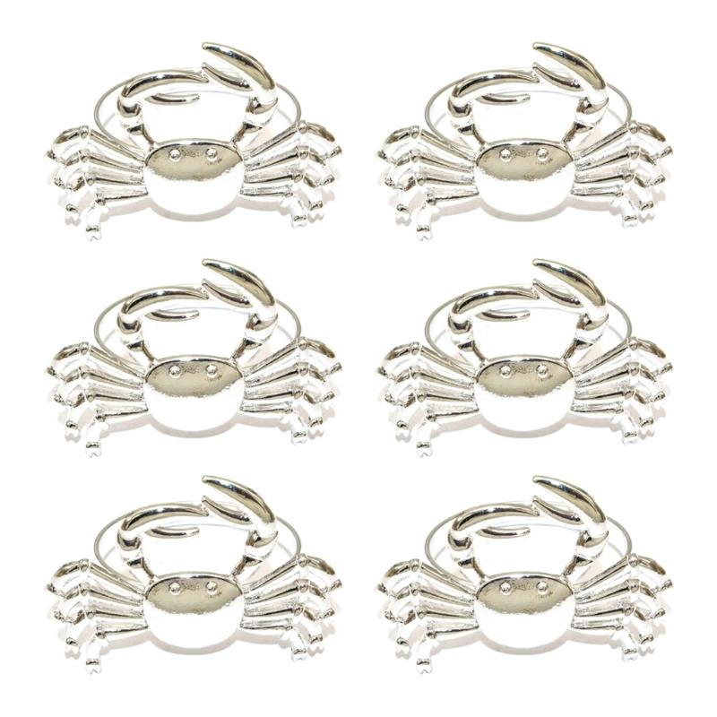 

Elegant Gold Crablet Design Metal Napkins Clip Secure Holds Fabric Napkins for Dining Table Decoration