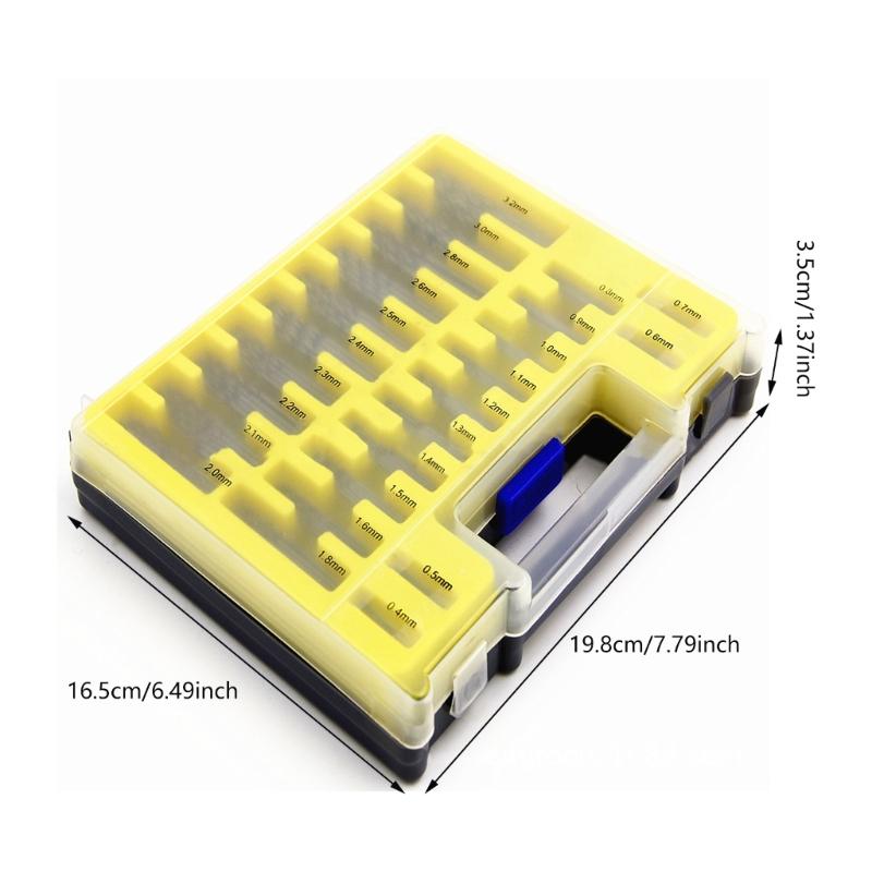 Essential Miniature Drill Bit Set 150Pieces Fit for Jewelry Watchmaking DIYer Projects and Electronics Easy Organization