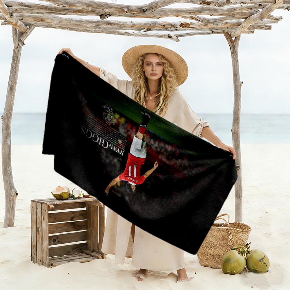 Wayne Rooney Celebration Beach Towel High Absorbency & Quick-Dry Comfortable Lightweight