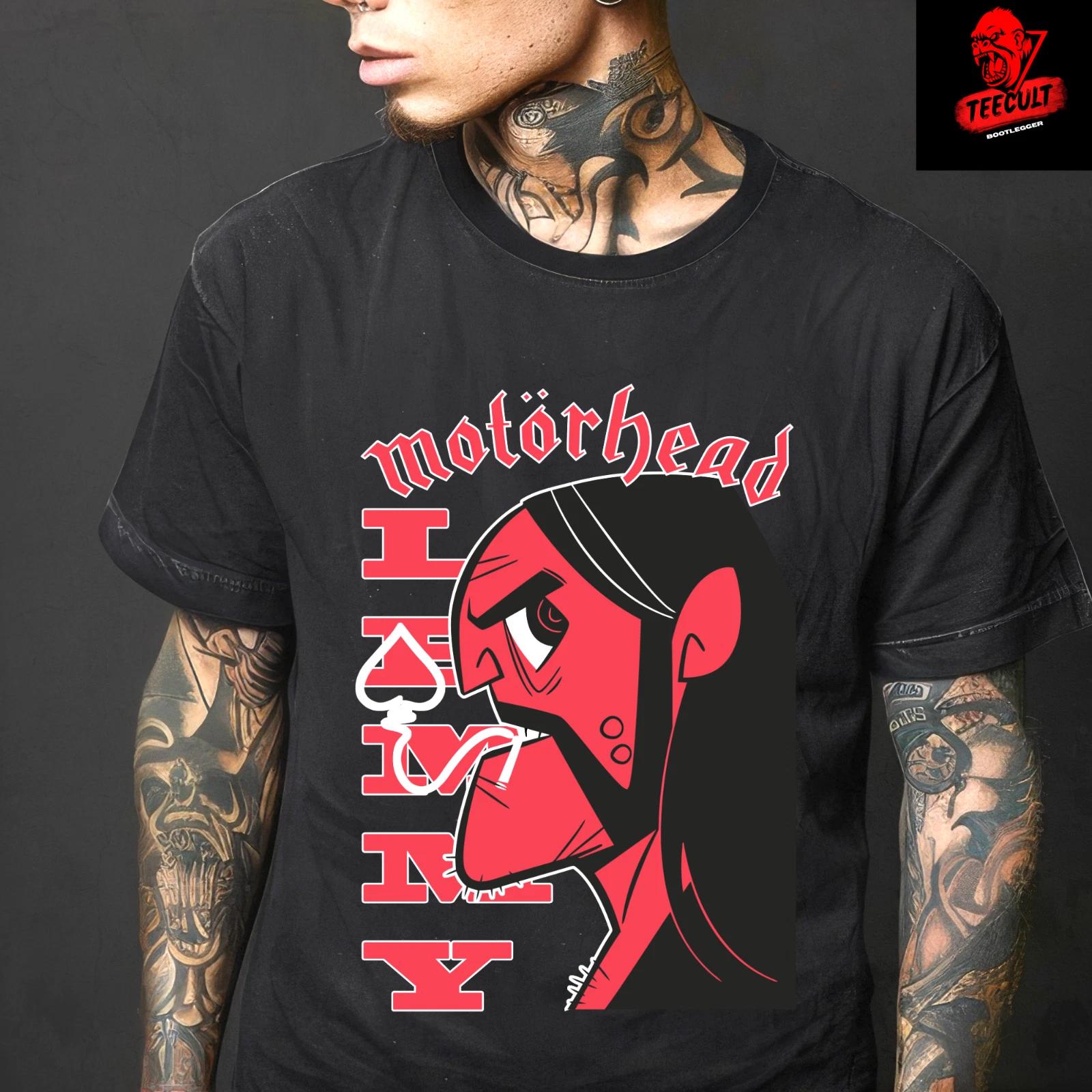 Men s and Women s T-shirts Motorhead Lemmy Heavy Metal Rock Band Unisex Heavy Cotton L