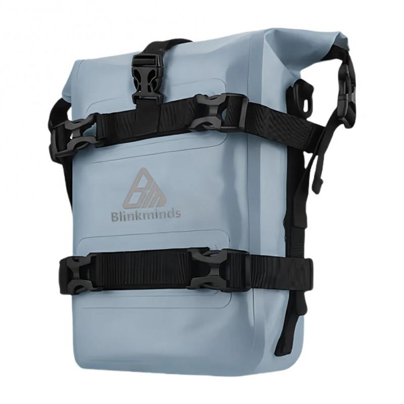 Motorcycle Side Bag Waterproof 8L Quick-Release Crash Bar Mount Travel Saddlebag Adventure Riding