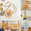 Plush Yellow Bear Backpack With Soft Material And Multiple Pouch For Daily Use