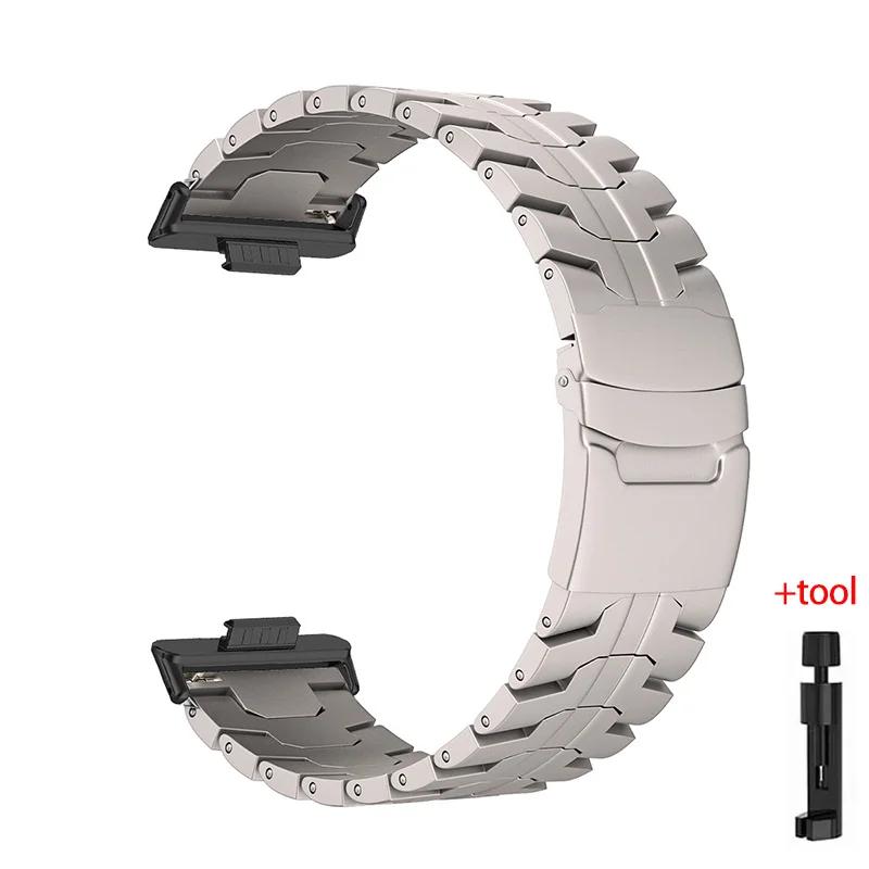 Luxury Stainless Steel Strap For Huawei Watch Fit 3/4/4 pro Titanium Correa Bracelet for Huawei Fit3/Fit2/Fit1 Metal Wristband