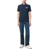 Emporio Armani EA7 Series Letter Logo Printed Pullover Short Sleeve Polo Shirt Men Polo Shirts Navy-Blue 3RPF20-PJ03Z-1554