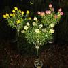 Solar Gardenia LED Flower Stake Light for Outdoor Decoration
