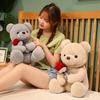 520 Holding Rose Bear Doll Doll For Girlfriend Valentine'S Day Gift Doll Plush Toy Female Rose