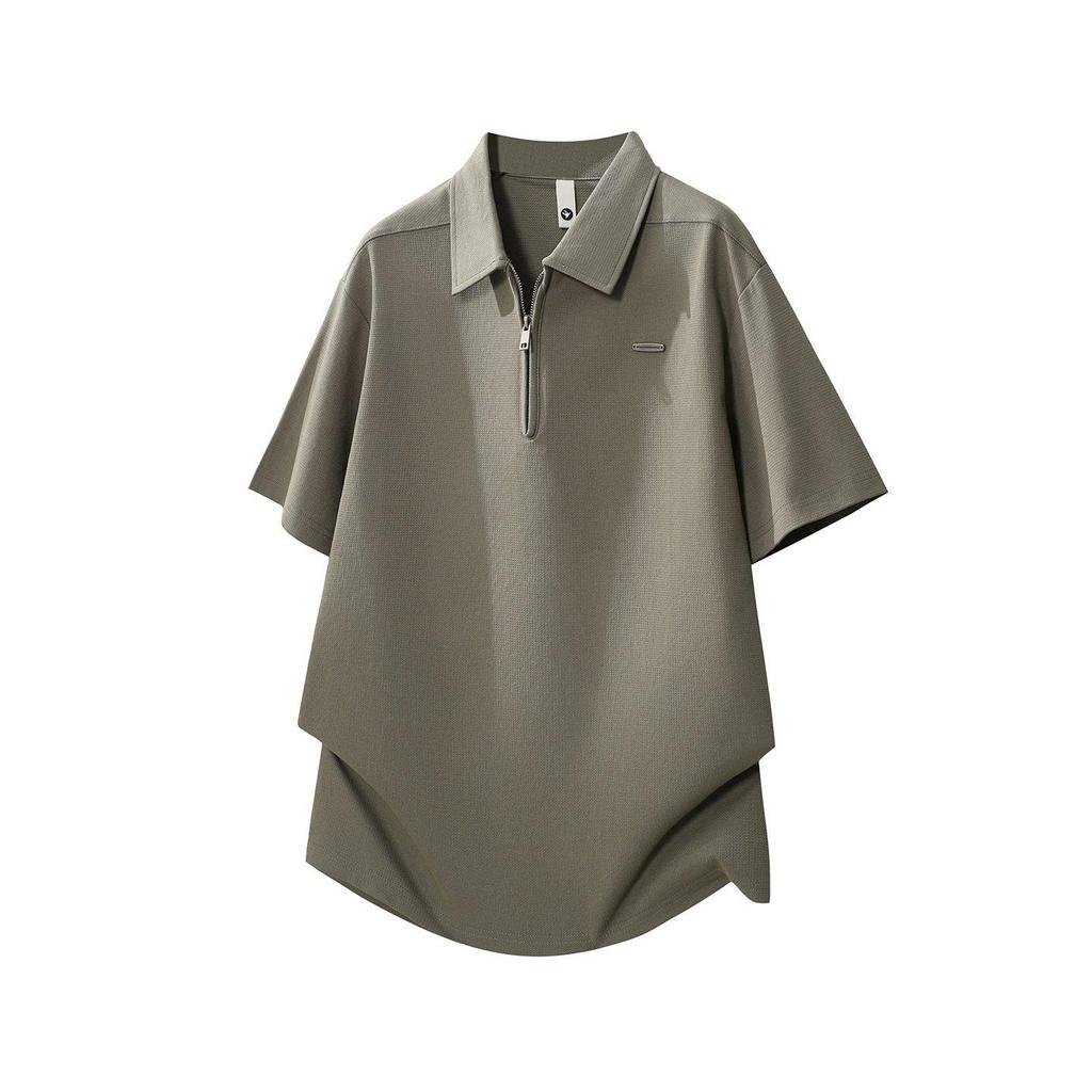 Trendy Summer 2026 Men's Japanese Style Loose Short Sleeve Polo Shirt