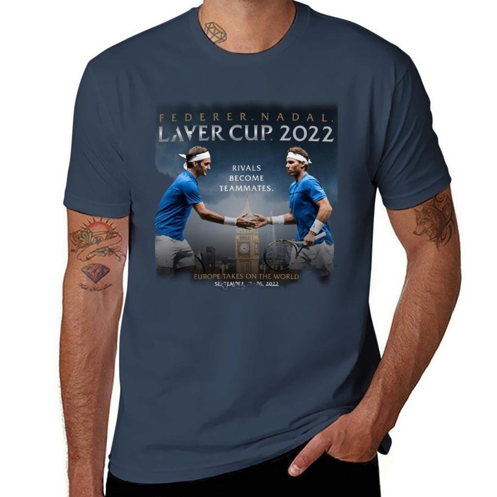 Laver Cup TShirt T Shirts For Unisex Cotton Funny TShirt