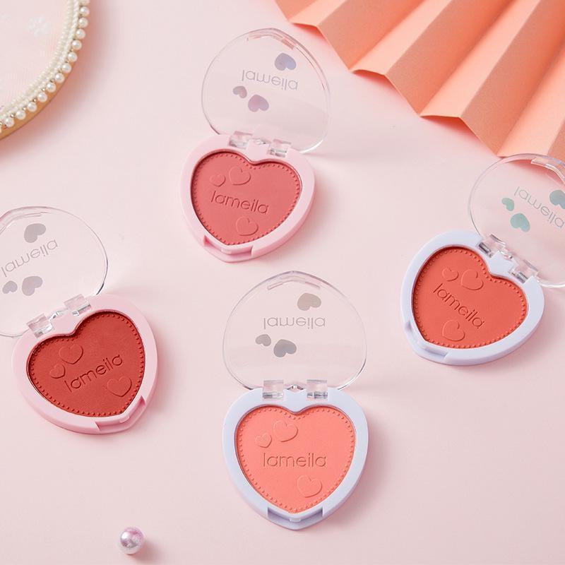 

1pc Love Makeup Case, Blush Base Case, Home Makeup, Dress Up Embellishment Set 04(1pc)