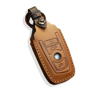 [BOYOUS] Echtes Leder Smart Key Etui für BMW Mazda Smart Schlüsselanhänger Rindsleder
