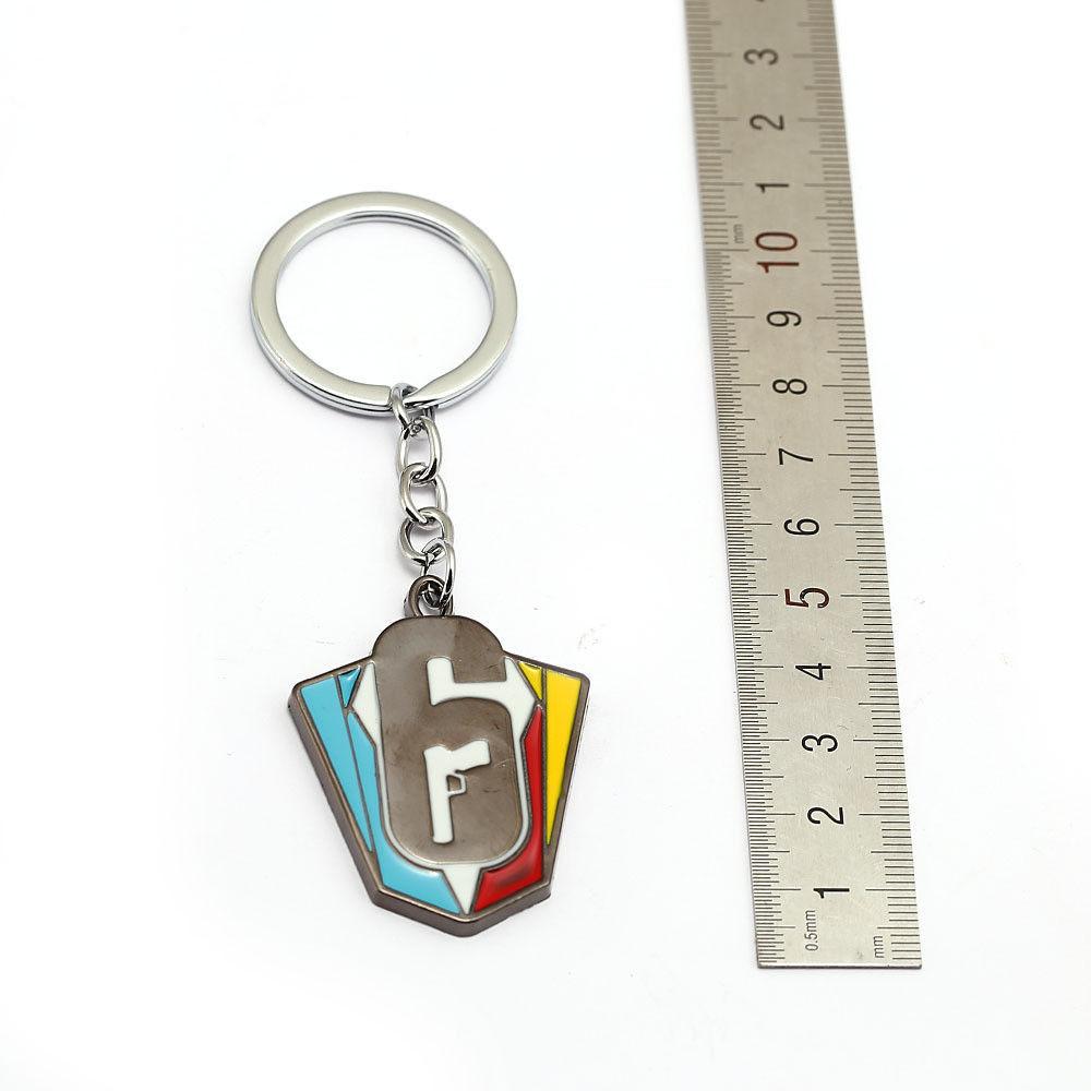 Ps4game Tom Clancys Rainbow Six Siege Logo Metal Pendant Keychain Gifts Men For