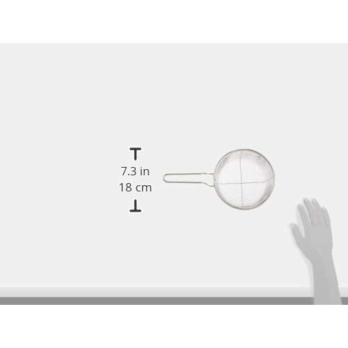 Three Snow Boiling Basket, 18cm, 18-8 Stainless Steel, with Handle, Colander, Tsubame-Sanjo, Made In Japan, Three Snow Shinkoshi Works, 31084