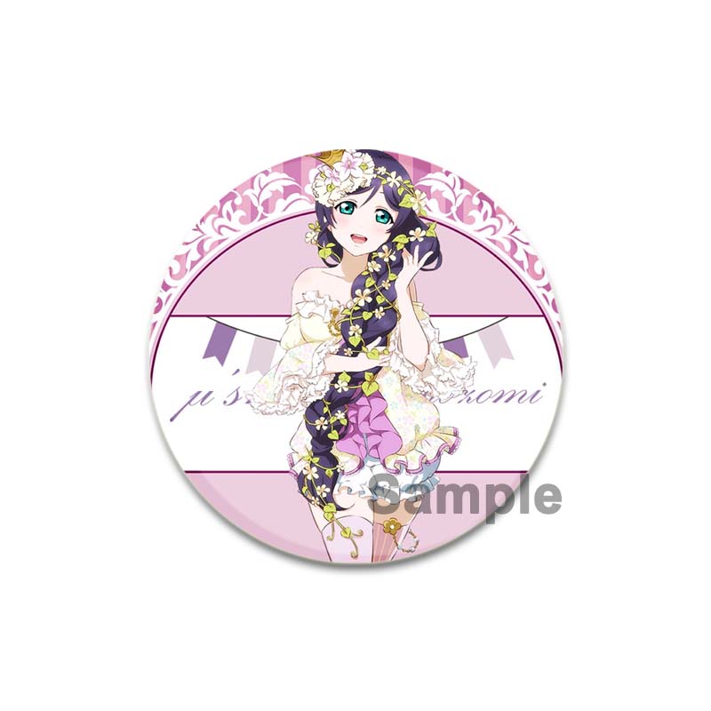 32/44/58mm LoveLive!SuperStar!!Ping An Pansy Tang Coco Round Brooch Clothing Lapel Pin Souvenir Soft Button  Decorative Hat Badge
