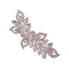 Bridal Rhinestone Pearl Hair Clip Alloy Comb Shaped Accessory With Crystal And Pearl Decoration For Wedding Dress