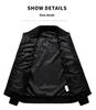 Men's Plus Size Lightweight Baseball Jacket - Loose Fit for Spring and Autumn