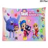 True and the Rainbow Kingdom Wall Tapestry Aesthetic Wall Hanging Printed Fabric Blanket Decorative Tapestries for Bedroom Living Room Home Decor