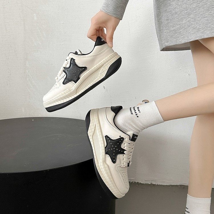 Маленькие белые туфли Женская обувь Осень и зима Новые универсальные туфли — фото 4