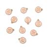 10Pcs 12x2.5mm Alphabet Double Face Charms Pendant Beads for Jewelry DIY Findings