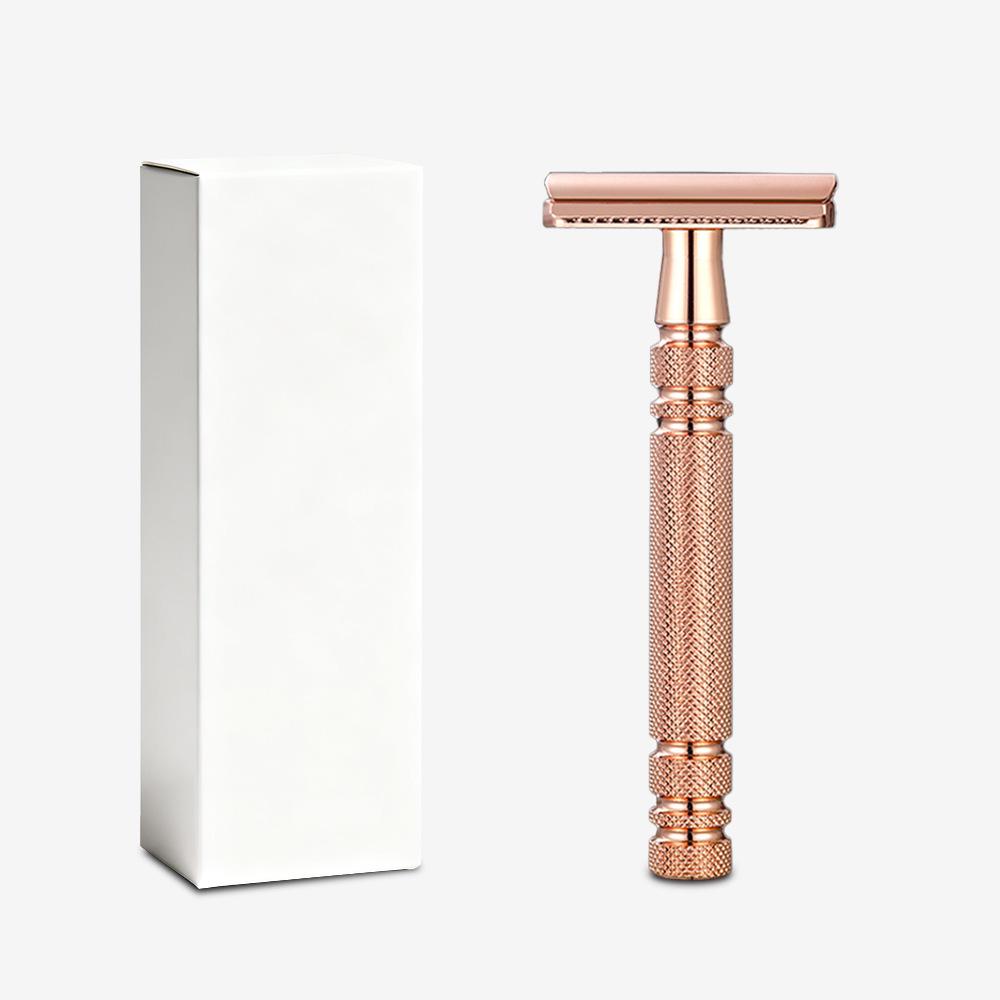 Platinum Double-Sided Safety Razor for Home Shaving