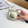 First Layer Cowhide Crab Pendant Keychain & Leather Coin Purse