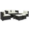 Day and Night - Day and Night Garden Furniture Set 6 Pieces and Brown Synthetic Rattan Cushions
