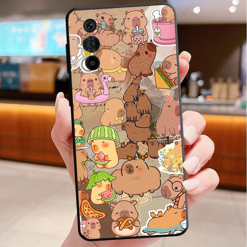 Capybara Phone case For Motorola Edge 50 40 Pro 50 40 30 Ultra Neo Fusion Moto G Play G Stylus G Power G 5G